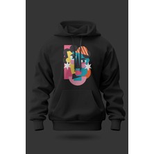 Buzagi Surreal Oversize Kapüşonlu Unisex Şardonlu Sweatshirt