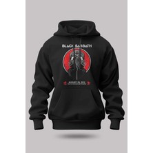 Buzagi Black Sabbath Oversize Kapüşonlu Unisex Şardonlu Sweatshirt