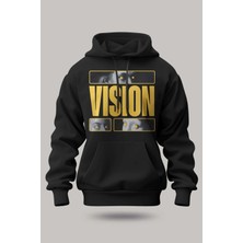 Buzagi Vision Oversize Kapüşonlu Unisex Şardonlu Sweatshirt