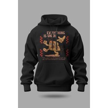 Buzagi Ctrl Oversize Kapüşonlu Unisex Şardonlu Sweatshirt