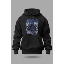 Buzagi Fearless Oversize Kapüşonlu Unisex Şardonlu Sweatshirt