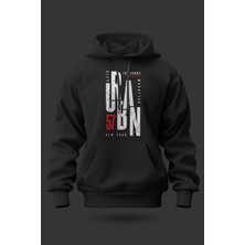Buzagi Urban Oversize Kapüşonlu Unisex Şardonlu Sweatshirt