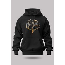 Buzagi Obituary Oversize Kapüşonlu Unisex Şardonlu Sweatshirt