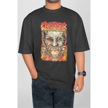Buzagi Kreator Dijital Baskı Oversize Unisex Tişört
