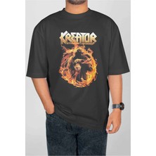 Buzagi Kreator Dijital Baskı Oversize Unisex Tişört