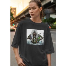 Buzagi Iron Maiden Dijital Baskı Oversize Unisex Tişört
