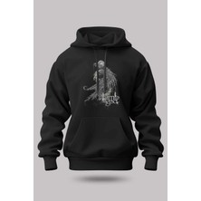 Buzagi Lamb Of God Oversize Kapüşonlu Unisex Şardonlu Sweatshirt