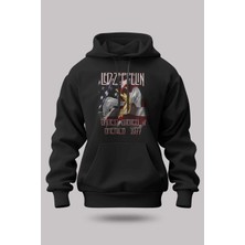 Buzagi LED Zeppelin Oversize Kapüşonlu Unisex Şardonlu Sweatshirt