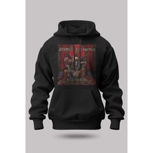 Buzagi Iron Maiden Oversize Kapüşonlu Unisex Şardonlu Sweatshirt