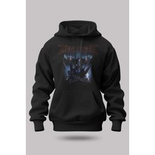Buzagi Megadeth Oversize Kapüşonlu Unisex Şardonlu Sweatshirt
