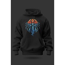 Buzagi Heykel Oversize Kapüşonlu Unisex Şardonlu Sweatshirt