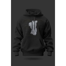 Buzagi Urban Oversize Kapüşonlu Unisex Şardonlu Sweatshirt