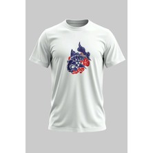 Buzagi Koi Dijital Baskı Regular Kalıp Beyaz Unisex Tişört