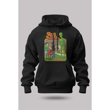 Buzagi Don't Talk Oversize Kapüşonlu Unisex Şardonlu Sweatshirt