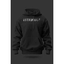 Buzagi Istanbul Oversize Kapüşonlu Unisex Şardonlu Sweatshirt