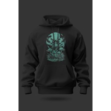 Buzagi Mushroom Oversize Kapüşonlu Unisex Şardonlu Sweatshirt