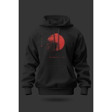 Buzagi Japan Sun Oversize Kapüşonlu Unisex Şardonlu Sweatshirt