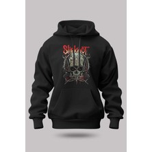 Buzagi Slipknot Oversize Kapüşonlu Unisex Şardonlu Sweatshirt