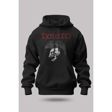Buzagi The Exploited Oversize Kapüşonlu Unisex Şardonlu Sweatshirt