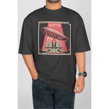 Buzagi LED Zeppelin Dijital Baskı Oversize Unisex Tişört