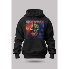 Buzagi Iron Maiden Oversize Kapüşonlu Unisex Şardonlu Sweatshirt