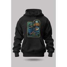 Buzagi Sweet Dreams Oversize Kapüşonlu Unisex Şardonlu Sweatshirt