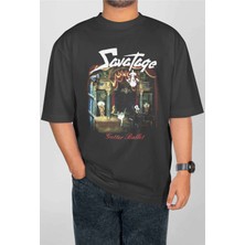 Buzagi Scorpions Dijital Baskı Oversize Unisex Tişört