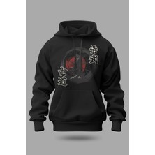 Buzagi Samurai Oversize Kapüşonlu Unisex Şardonlu Sweatshirt