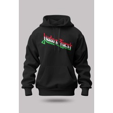 Buzagi Judas Priest Oversize Kapüşonlu Unisex Şardonlu Sweatshirt