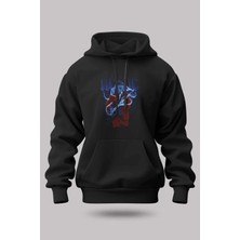Buzagi Ac/dc Oversize Kapüşonlu Unisex Şardonlu Sweatshirt