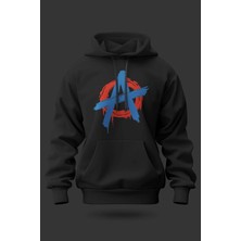 Buzagi Heykel Oversize Kapüşonlu Unisex Şardonlu Sweatshirt