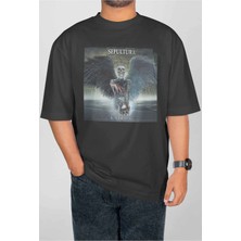 Buzagi Iron Maiden Dijital Baskı Oversize Unisex Tişört