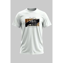 Buzagi The Limit Dijital Baskı Regular Kalıp Unisex Beyaz T-Shirt