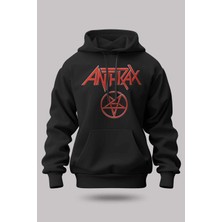 Buzagi Anthrax Oversize Kapüşonlu Unisex Şardonlu Sweatshirt
