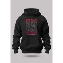 Buzagi Babymetal Oversize Kapüşonlu Unisex Şardonlu Sweatshirt