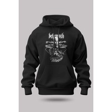 Buzagi Behemoth Oversize Kapüşonlu Unisex Şardonlu Sweatshirt