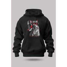 Buzagi Blasphemy Oversize Kapüşonlu Unisex Şardonlu Sweatshirt