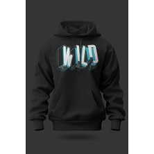 Buzagi Wild Oversize Kapüşonlu Unisex Şardonlu Sweatshirt