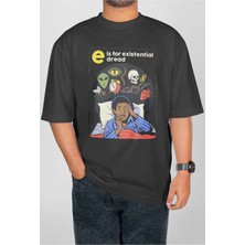 Buzagi Pyroknesis Dijital Baskı Oversize Unisex Tişört