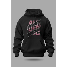 Buzagi Authentic Oversize Kapüşonlu Unisex Şardonlu Sweatshirt