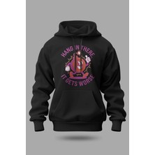 Buzagi Worse Oversize Kapüşonlu Unisex Şardonlu Sweatshirt