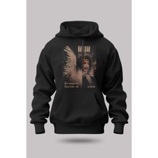 Buzagi Marilyn Manson Oversize Kapüşonlu Unisex Şardonlu Sweatshirt