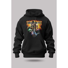 Buzagi Megadeth Oversize Kapüşonlu Unisex Şardonlu Sweatshirt