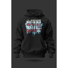 Buzagi Impossible Oversize Kapüşonlu Unisex Şardonlu Sweatshirt