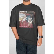 Buzagi Helloween Dijital Baskı Oversize Unisex Tişört