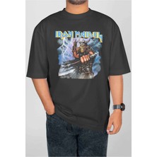 Buzagi Iron Maiden Dijital Baskı Oversize Unisex Tişört