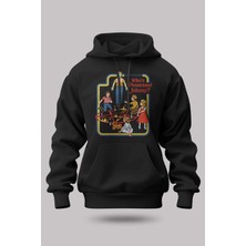Buzagi Possessed Oversize Kapüşonlu Unisex Şardonlu Sweatshirt