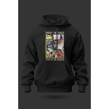 Buzagi Chaos Oversize Kapüşonlu Unisex Şardonlu Sweatshirt