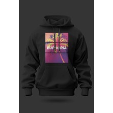 Buzagi Euphoria Oversize Kapüşonlu Unisex Şardonlu Sweatshirt