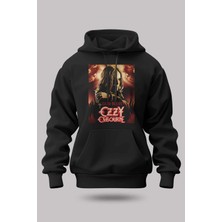 Buzagi Ozzy Osbourne Oversize Kapüşonlu Unisex Şardonlu Sweatshirt